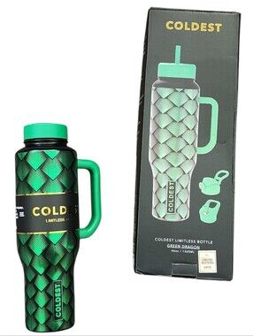COLDEST LIMITLESS BOTTLE 46oz LIMITED EDITION GREEN DRAGON NWT